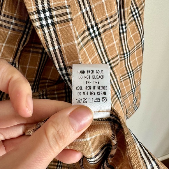 Black and Tan Plaid Blazer - Picture 5 of 7